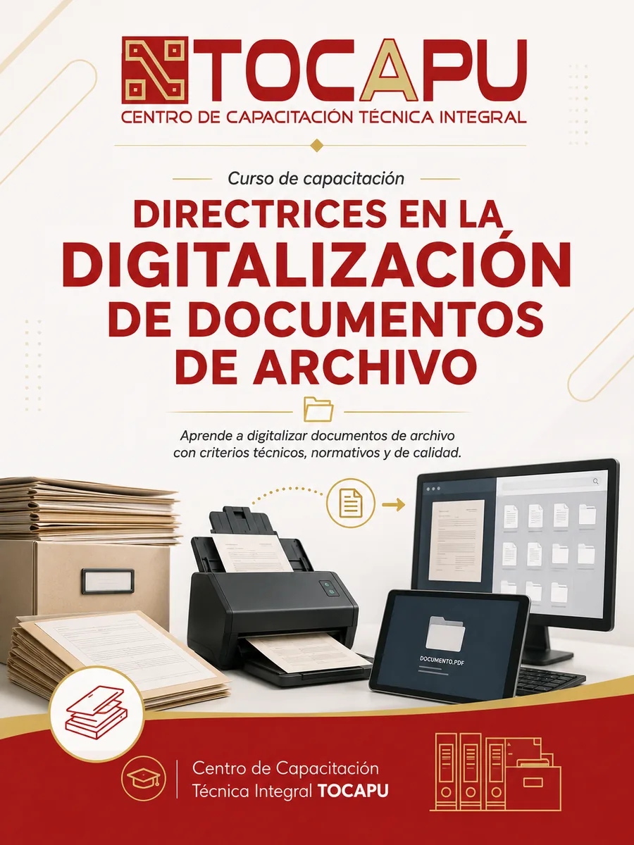 Flyer de Digitalización de Documentos de Archivo
